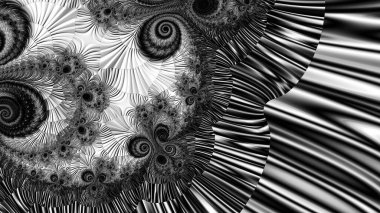 Soyut Bilgisayar Fraktal Tasarımı. Fraktal hiç bitmeyen bir desen. Fraktallar, farklı ölçeklerde kendine benzeyen sonsuz derecede karmaşık kalıplardır. Cep telefonu duvar kağıdı için harika.