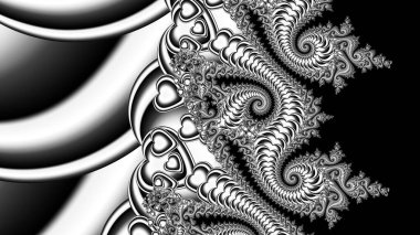 Soyut Bilgisayar Fraktal Tasarımı. Fraktal hiç bitmeyen bir desen. Fraktallar, farklı ölçeklerde kendine benzeyen sonsuz derecede karmaşık kalıplardır. Cep telefonu duvar kağıdı için harika.