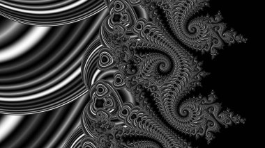 Soyut Bilgisayar Fraktal Tasarımı. Fraktal hiç bitmeyen bir desen. Fraktallar, farklı ölçeklerde kendine benzeyen sonsuz derecede karmaşık kalıplardır. Cep telefonu duvar kağıdı için harika.