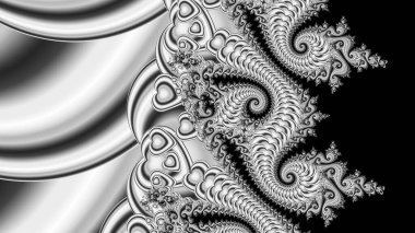 Soyut Bilgisayar Fraktal Tasarımı. Fraktal hiç bitmeyen bir desen. Fraktallar, farklı ölçeklerde kendine benzeyen sonsuz derecede karmaşık kalıplardır. Cep telefonu duvar kağıdı için harika.