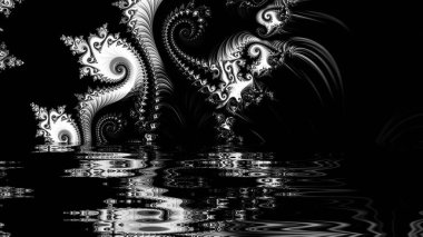 Soyut Bilgisayar Fraktal Tasarımı. Fraktal hiç bitmeyen bir desen. Fraktallar, farklı ölçeklerde kendine benzeyen sonsuz derecede karmaşık kalıplardır. Cep telefonu duvar kağıdı için harika.