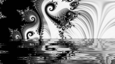 Soyut Bilgisayar Fraktal Tasarımı. Fraktal hiç bitmeyen bir desen. Fraktallar, farklı ölçeklerde kendine benzeyen sonsuz derecede karmaşık kalıplardır. Cep telefonu duvar kağıdı için harika.