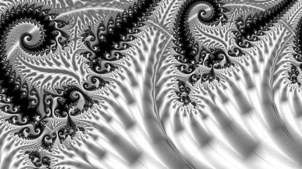 컴퓨터는 Fractal Design 만들어 프랙털은 끝없는 패턴입니다 프랙탈은 스케일의 패턴이다 — 스톡 사진