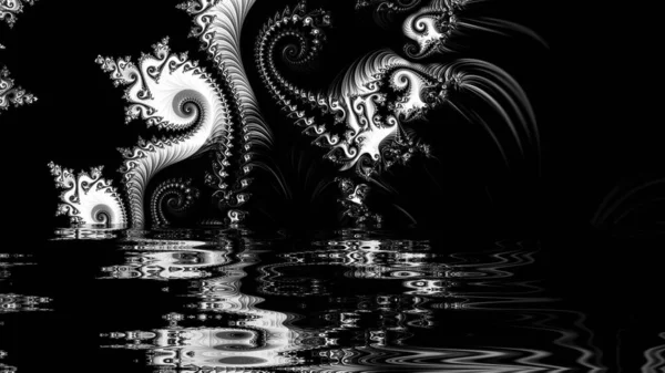 Soyut Bilgisayar Fraktal Tasarımı. Fraktal hiç bitmeyen bir desen. Fraktallar, farklı ölçeklerde kendine benzeyen sonsuz derecede karmaşık kalıplardır. Cep telefonu duvar kağıdı için harika.