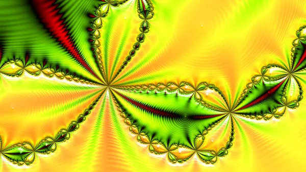 Abstract Computergegenereerd Fractaal Ontwerp Een Fractal Een Nooit Eindigend Patroon — Stockfoto