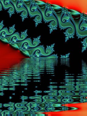 Soyut Bilgisayar Fraktal Tasarımı. Fraktal hiç bitmeyen bir desen. Fraktallar, farklı ölçeklerde kendine benzeyen sonsuz derecede karmaşık kalıplardır. Cep telefonu duvar kağıdı için harika.