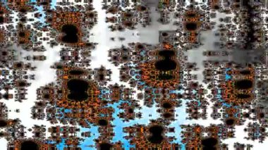 Soyut Bilgisayar Fraktal Tasarımı. Fraktal hiç bitmeyen bir desen. Fraktallar, farklı ölçeklerde kendine benzeyen sonsuz derecede karmaşık kalıplardır. Cep telefonu duvar kağıdı için harika.