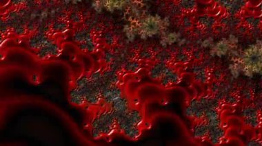 Soyut Bilgisayar Fraktal Tasarımı. Fraktal hiç bitmeyen bir desen. Fraktallar, farklı ölçeklerde kendine benzeyen sonsuz derecede karmaşık kalıplardır. Cep telefonu duvar kağıdı için harika.