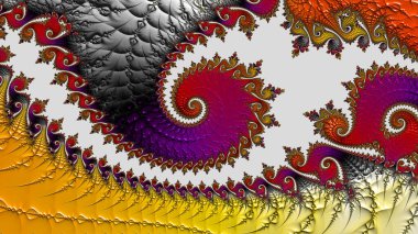 Soyut Bilgisayar Fraktal Tasarımı. Fraktal hiç bitmeyen bir desen. Fraktallar, farklı ölçeklerde kendine benzeyen sonsuz derecede karmaşık kalıplardır. Cep telefonu duvar kağıdı için harika.