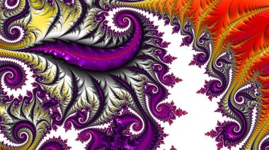 Soyut Bilgisayar Fraktal Tasarımı. Fraktal hiç bitmeyen bir desen. Fraktallar, farklı ölçeklerde kendine benzeyen sonsuz derecede karmaşık kalıplardır. Cep telefonu duvar kağıdı için harika.