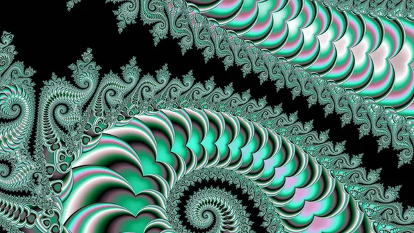 Resumen Diseño Fractal Generado Por Ordenador Fractal Patrón Interminable Los — Foto de Stock