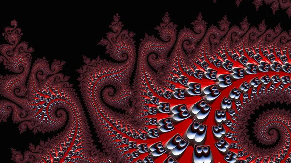 Resumen Diseño Fractal Generado Por Ordenador Fractal Patrón Interminable Los —  Fotos de Stock