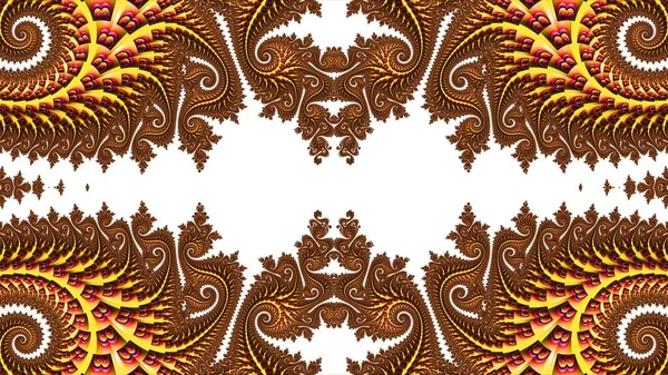 Abstract Computer Generated Fractal Design Fractal Never Ending Pattern Fractals — Stock Photo, Image