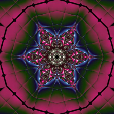 Soyut Bilgisayar Fraktal Tasarımı. Fraktal hiç bitmeyen bir desen. Fraktallar, farklı ölçeklerde kendine benzeyen sonsuz derecede karmaşık kalıplardır. Cep telefonu duvar kağıdı için harika.