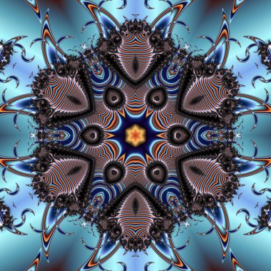 Soyut Bilgisayar Fraktal Tasarımı. Fraktal hiç bitmeyen bir desen. Fraktallar, farklı ölçeklerde kendine benzeyen sonsuz derecede karmaşık kalıplardır. Cep telefonu duvar kağıdı için harika.