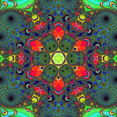 Soyut Bilgisayar Fraktal Tasarımı. Fraktal hiç bitmeyen bir desen. Fraktallar, farklı ölçeklerde kendine benzeyen sonsuz derecede karmaşık kalıplardır. Cep telefonu duvar kağıdı için harika.