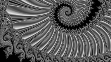 Soyut Bilgisayar Fraktal Tasarımı. Fraktal hiç bitmeyen bir desen. Fraktallar, farklı ölçeklerde kendine benzeyen sonsuz derecede karmaşık kalıplardır. Cep telefonu duvar kağıdı için harika.