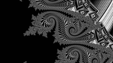 Soyut Bilgisayar Fraktal Tasarımı. Fraktal hiç bitmeyen bir desen. Fraktallar, farklı ölçeklerde kendine benzeyen sonsuz derecede karmaşık kalıplardır. Cep telefonu duvar kağıdı için harika.