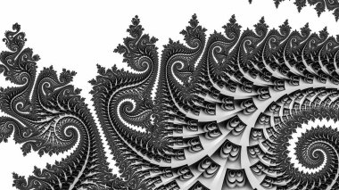 Soyut Bilgisayar Fraktal Tasarımı. Fraktal hiç bitmeyen bir desen. Fraktallar, farklı ölçeklerde kendine benzeyen sonsuz derecede karmaşık kalıplardır. Cep telefonu duvar kağıdı için harika.