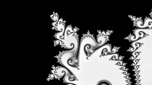 Resumen Diseño Fractal Generado Por Ordenador Fractal Patrón Interminable Los — Foto de Stock