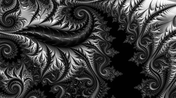 Resumen Diseño Fractal Generado Por Ordenador Fractal Patrón Interminable Los — Foto de Stock