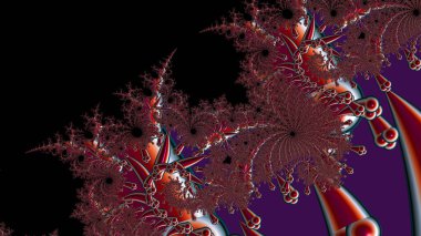 Soyut Bilgisayar Fraktal Tasarımı. Fraktal hiç bitmeyen bir desen. Fraktallar, farklı ölçeklerde kendine benzeyen sonsuz derecede karmaşık kalıplardır. Cep telefonu duvar kağıdı için harika.