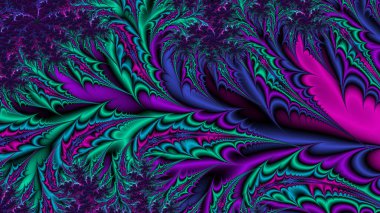 Soyut Bilgisayar Fraktal Tasarımı. Fraktal hiç bitmeyen bir desen. Fraktallar, farklı ölçeklerde kendine benzeyen sonsuz derecede karmaşık kalıplardır. Cep telefonu duvar kağıdı için harika.