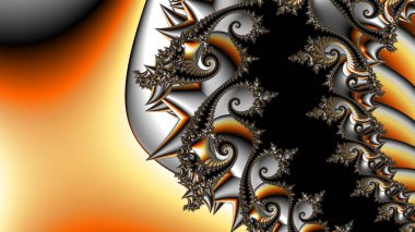 Soyut Bilgisayar Fraktal Tasarımı. Fraktal hiç bitmeyen bir desen. Fraktallar, farklı ölçeklerde kendine benzeyen sonsuz derecede karmaşık kalıplardır. Cep telefonu duvar kağıdı için harika.