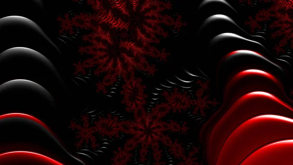 Abstract Computergegenereerd Fractaal Ontwerp Een Fractal Een Nooit Eindigend Patroon — Stockfoto