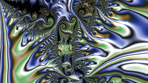 Abstract Computer Generated Fractal Design Fractal Padrão Interminável Fractais São — Fotografia de Stock