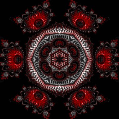 Soyut Bilgisayar Fraktal Tasarımı. Fraktal hiç bitmeyen bir desen. Fraktallar, farklı ölçeklerde kendine benzeyen sonsuz derecede karmaşık kalıplardır. Cep telefonu duvar kağıdı için harika.