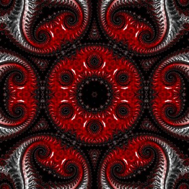 Soyut Bilgisayar Fraktal Tasarımı. Fraktal hiç bitmeyen bir desen. Fraktallar, farklı ölçeklerde kendine benzeyen sonsuz derecede karmaşık kalıplardır. Cep telefonu duvar kağıdı için harika.