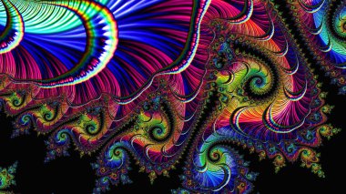 Soyut Bilgisayar Fraktal Tasarımı. Fraktal hiç bitmeyen bir desen. Fraktallar, farklı ölçeklerde kendine benzeyen sonsuz derecede karmaşık kalıplardır. Cep telefonu duvar kağıdı için harika.