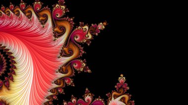 Soyut Bilgisayar Fraktal Tasarımı. Fraktal hiç bitmeyen bir desen. Fraktallar, farklı ölçeklerde kendine benzeyen sonsuz derecede karmaşık kalıplardır. Cep telefonu duvar kağıdı için harika.