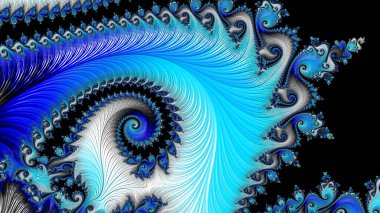 Soyut Bilgisayar Fraktal Tasarımı. Fraktal hiç bitmeyen bir desen. Fraktallar, farklı ölçeklerde kendine benzeyen sonsuz derecede karmaşık kalıplardır. Cep telefonu duvar kağıdı için harika.