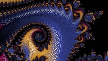 Soyut Bilgisayar Fraktal Tasarımı. Fraktal hiç bitmeyen bir desen. Fraktallar, farklı ölçeklerde kendine benzeyen sonsuz derecede karmaşık kalıplardır. Cep telefonu duvar kağıdı için harika.