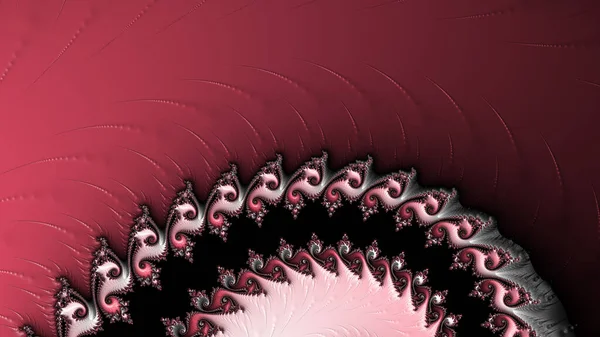 Abstract Computergegenereerd Fractaal Ontwerp Een Fractal Een Nooit Eindigend Patroon — Stockfoto