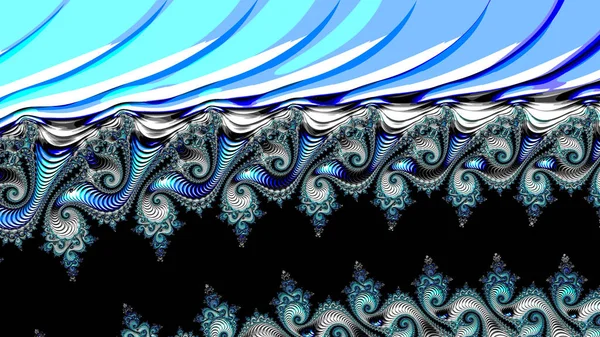 Αφηρημένος Υπολογιστής Που Δημιουργείται Fractal Σχεδιασμός Φράκταλ Είναι Ένα Ατέρμονο — Φωτογραφία Αρχείου