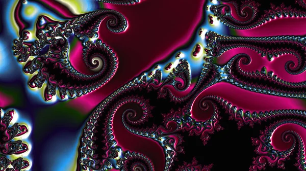 Abstract Computer Generated Fractal Design Fractal Never Ending Pattern Fractals — Stock Photo, Image