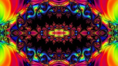 Soyut Bilgisayar Fraktal Tasarımı. Fraktal hiç bitmeyen bir desen. Fraktallar, farklı ölçeklerde kendine benzeyen sonsuz derecede karmaşık kalıplardır. Cep telefonu duvar kağıdı için harika.