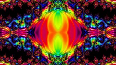 Soyut Bilgisayar Fraktal Tasarımı. Fraktal hiç bitmeyen bir desen. Fraktallar, farklı ölçeklerde kendine benzeyen sonsuz derecede karmaşık kalıplardır. Cep telefonu duvar kağıdı için harika.