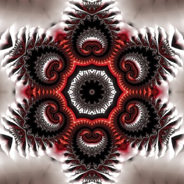 Soyut Bilgisayar Fraktal Tasarımı. Fraktal hiç bitmeyen bir desen. Fraktallar, farklı ölçeklerde kendine benzeyen sonsuz derecede karmaşık kalıplardır. Cep telefonu duvar kağıdı için harika.