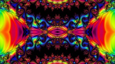 Soyut Bilgisayar Fraktal Tasarımı. Fraktal hiç bitmeyen bir desen. Fraktallar, farklı ölçeklerde kendine benzeyen sonsuz derecede karmaşık kalıplardır. Cep telefonu duvar kağıdı için harika.