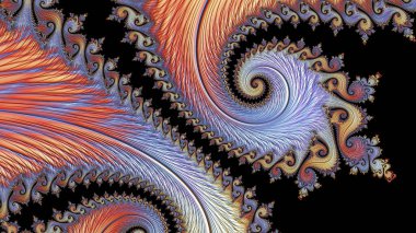 Soyut Bilgisayar Fraktal Tasarımı. Fraktal hiç bitmeyen bir desen. Fraktallar, farklı ölçeklerde kendine benzeyen sonsuz derecede karmaşık kalıplardır. Cep telefonu duvar kağıdı için harika.