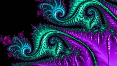 Soyut Bilgisayar Fraktal Tasarımı. Fraktal hiç bitmeyen bir desen. Fraktallar, farklı ölçeklerde kendine benzeyen sonsuz derecede karmaşık kalıplardır. Cep telefonu duvar kağıdı için harika.