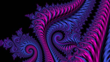 Soyut Bilgisayar Fraktal Tasarımı. Fraktal hiç bitmeyen bir desen. Fraktallar, farklı ölçeklerde kendine benzeyen sonsuz derecede karmaşık kalıplardır. Cep telefonu duvar kağıdı için harika.