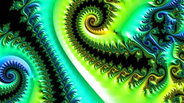Soyut Bilgisayar Fraktal Tasarımı. Fraktal hiç bitmeyen bir desen. Fraktallar, farklı ölçeklerde kendine benzeyen sonsuz derecede karmaşık kalıplardır. Cep telefonu duvar kağıdı için harika.