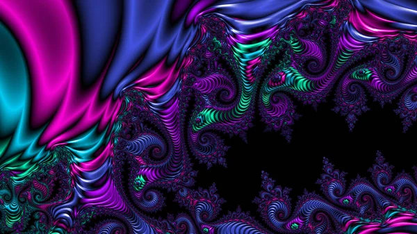 Abstract Computer Generated Fractal Design Fractal Never Ending Pattern Fractals — Stock Photo, Image