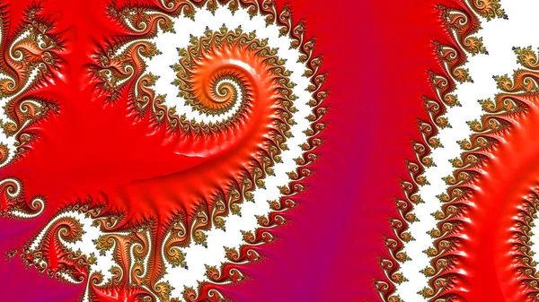 Abstract Computergegenereerd Fractaal Ontwerp Een Fractal Een Nooit Eindigend Patroon — Stockfoto