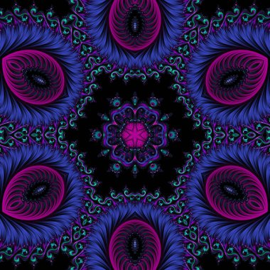 Soyut Bilgisayar Fraktal Tasarımı. Fraktal hiç bitmeyen bir desen. Fraktallar, farklı ölçeklerde kendine benzeyen sonsuz derecede karmaşık kalıplardır. Cep telefonu duvar kağıdı için harika.